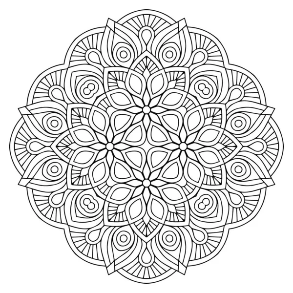 Mandala. Etnik dekoratif unsurlar. El çizimi arkaplan