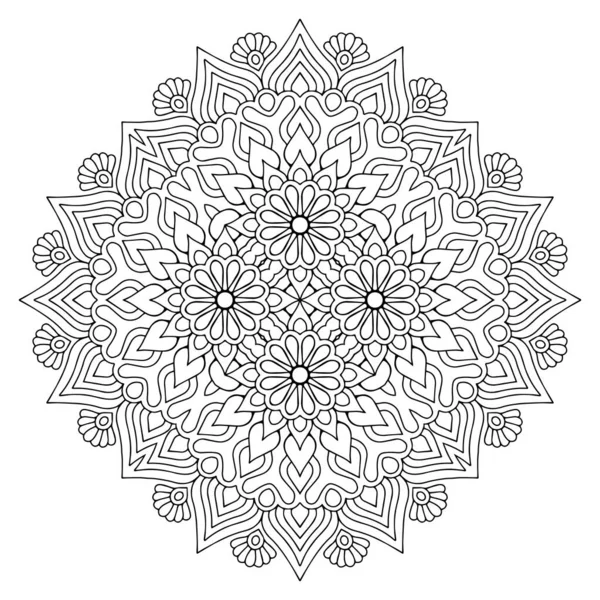 Mandala Elementos Decorativos Étnicos Fondo Dibujado Mano — Vector de stock