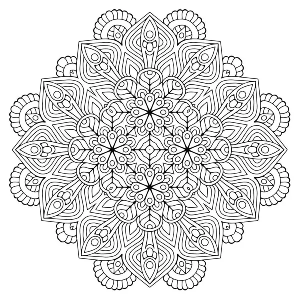 Mandala Etniczne Elementy Dekoracyjne Ręcznie Rysowane Tło — Wektor stockowy