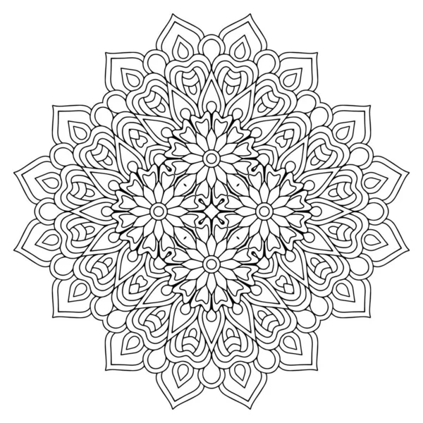 Mandala Ethnic Decorative Elements Hand Drawn Background — Stock Vector