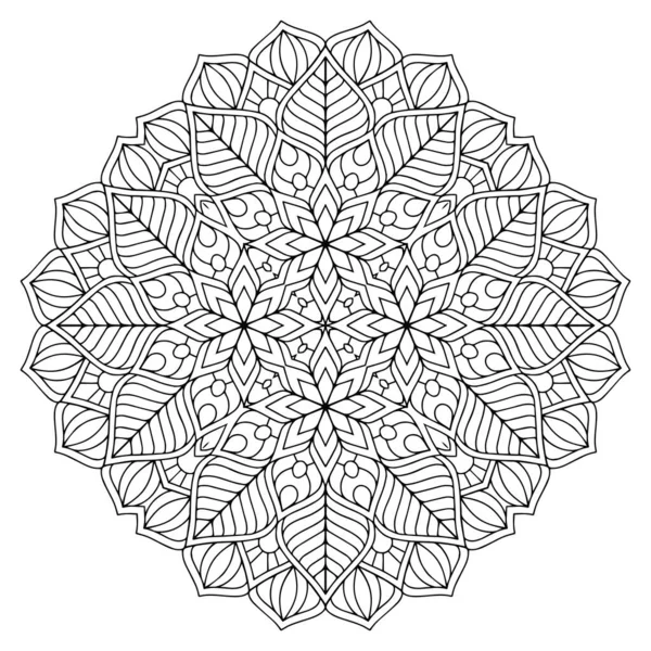 Mandala Éléments Décoratifs Ethniques Fond Dessiné Main — Image vectorielle