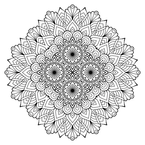 Mandala Éléments Décoratifs Ethniques Fond Dessiné Main — Image vectorielle