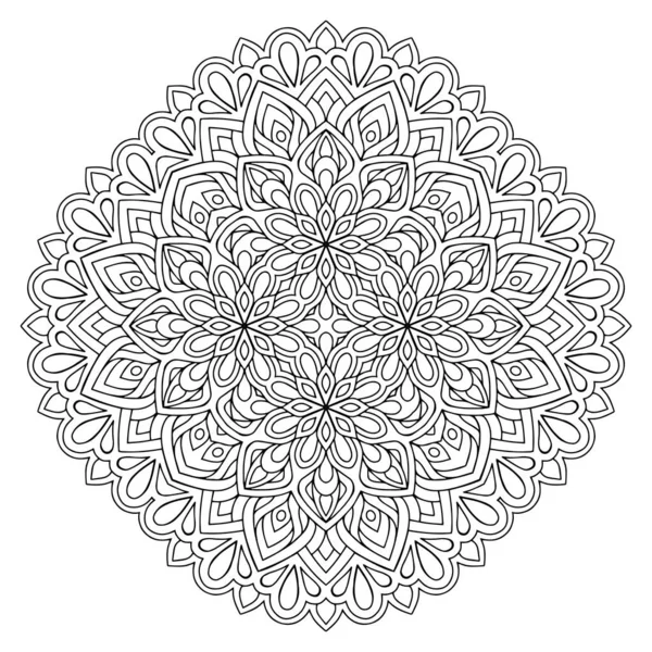 Mandala Elementos Decorativos Étnicos Fondo Dibujado Mano — Vector de stock