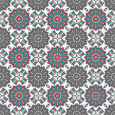 Kusursuz desen. Klasik dekoratif elementler deseni