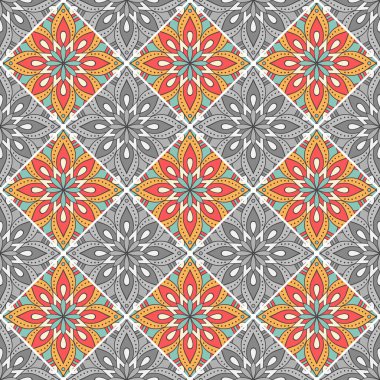 Kusursuz desen. Klasik dekoratif elementler deseni