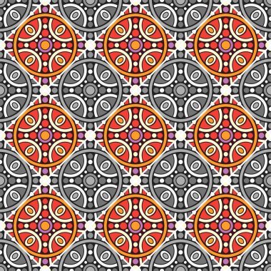 Kusursuz desen. Klasik dekoratif elementler deseni