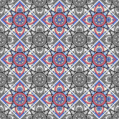 Kusursuz desen. Klasik dekoratif elementler deseni