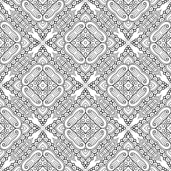 Seamless Ornamental Pattern Vintage Decorative Elements — Stock Vector