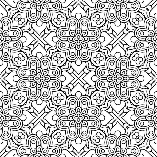 Seamless Ornamental Pattern Vintage Decorative Elements — Stock Vector