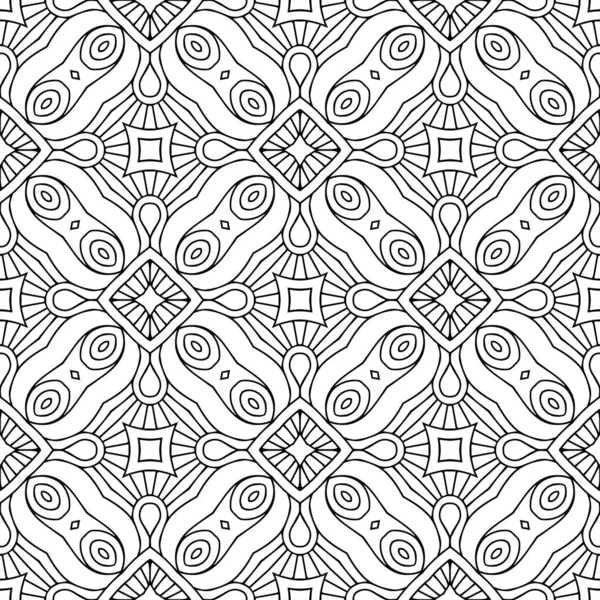 Patrón Ornamental Sin Costuras Elementos Decorativos Vintage — Archivo Imágenes Vectoriales