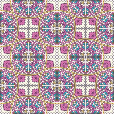 Kusursuz desen. Klasik dekoratif öğeler