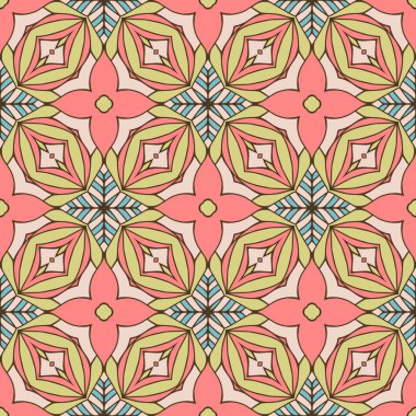 Kusursuz desen. Klasik dekoratif öğeler