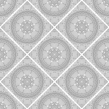 Tek renkli renk vektöründe lüks mandala tasarım arka planı