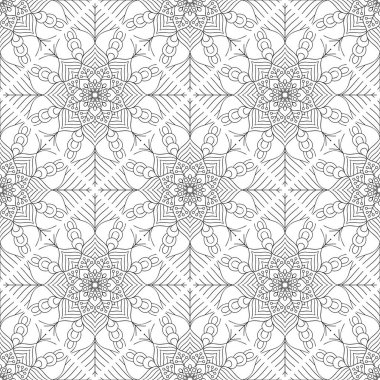 Tek renkli renk vektöründe lüks mandala tasarım arka planı