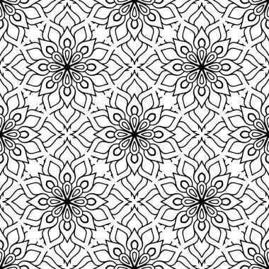 Tek renkli renk vektöründe lüks mandala tasarım arka planı