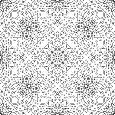 Tek renkli renk vektöründe lüks mandala tasarım arka planı