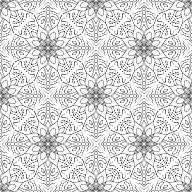 Tek renkli renk vektöründe lüks mandala tasarım arka planı