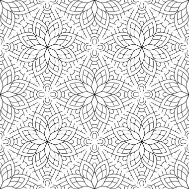 Tek renkli renk vektöründe lüks mandala tasarım arka planı