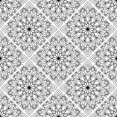 Tek renkli renk vektöründe lüks mandala tasarım arka planı