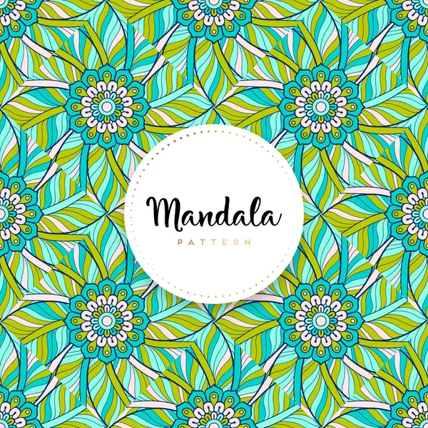 Fond Design Mandala Ornemental Luxe Vecteur Couleur — Image vectorielle