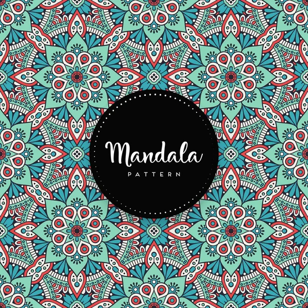 Fond Design Mandala Ornemental Luxe Vecteur Couleur — Image vectorielle