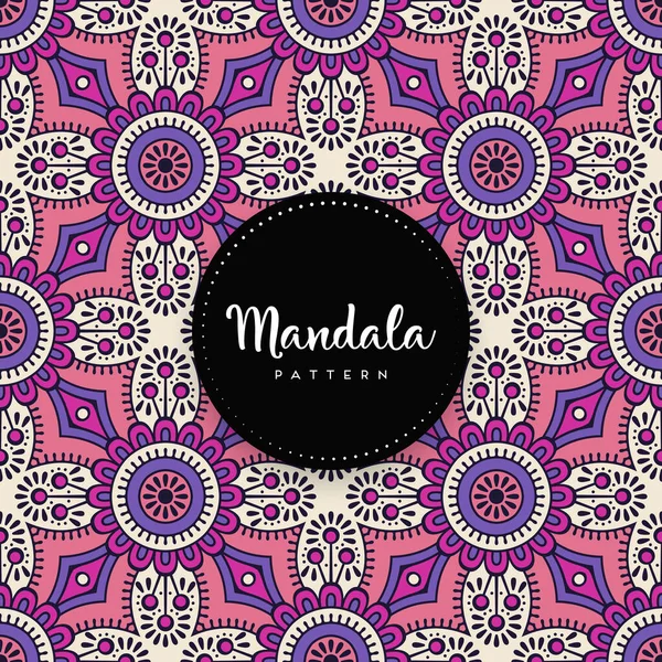 Fond Design Mandala Ornemental Luxe Vecteur Couleur — Image vectorielle