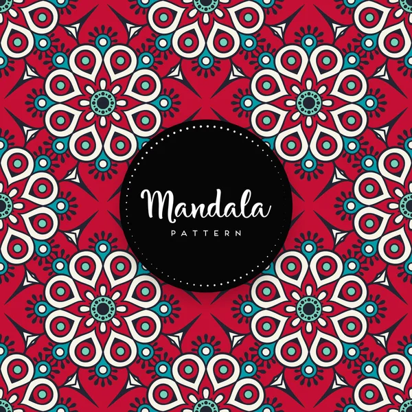 Luxus Ornamentalen Mandala Design Hintergrund Farbvektor — Stockvektor