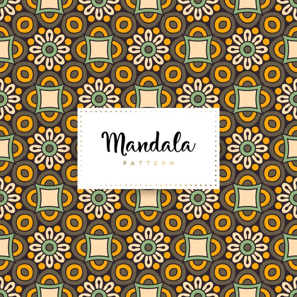 Fond Design Mandala Ornemental Luxe Vecteur Couleur — Image vectorielle