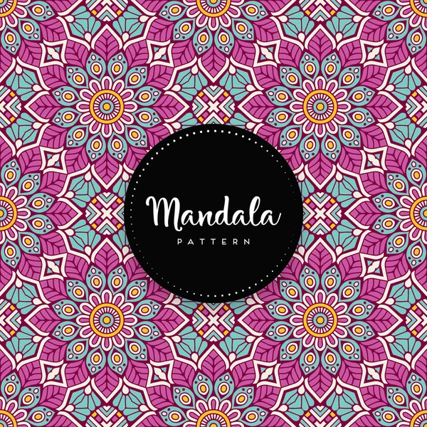 Luxus Díszítő Mandala Design Háttér Színes Vektor Stock Vektor