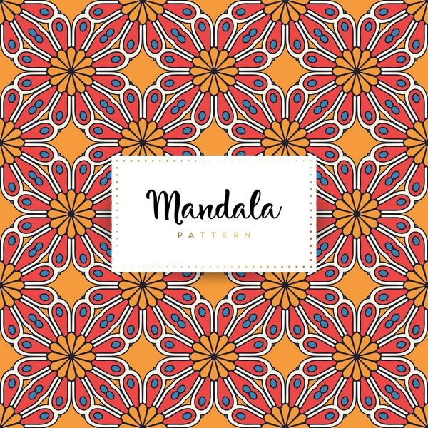 Fond Design Mandala Ornemental Luxe Vecteur Couleur — Image vectorielle