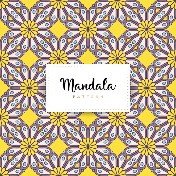 Lusso Ornamentale Mandala Design Sfondo Vettore Colore — Vettoriale Stock