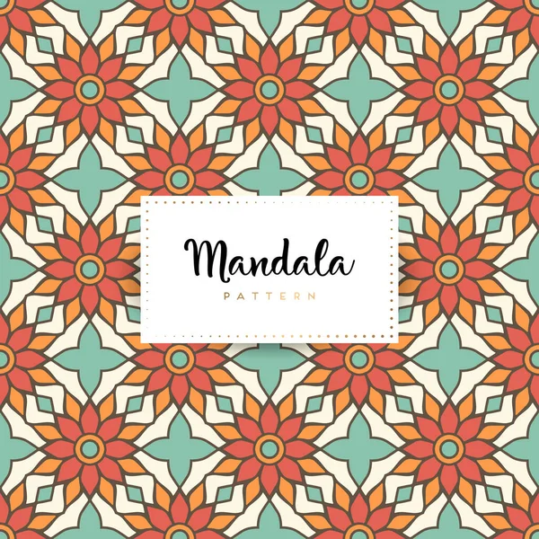 Fondo Diseño Mandala Ornamental Lujo Vector Color — Vector de stock