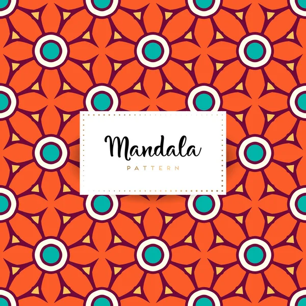 Fond Design Mandala Ornemental Luxe Vecteur Couleur — Image vectorielle