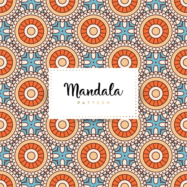 Latar Belakang Desain Mandala Ornamental Mewah Dalam Vektor Warna - Stok Vektor