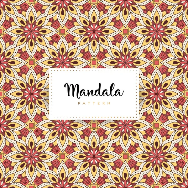 Luxo Ornamental Mandala Design Fundo Vetor Cores —  Vetores de Stock