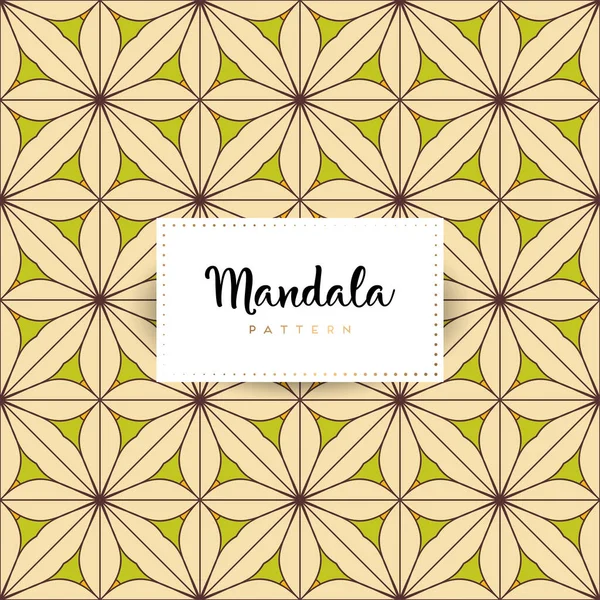 豪華な装飾マンダラのデザインの背景カラーベクトル — ストックベクタ