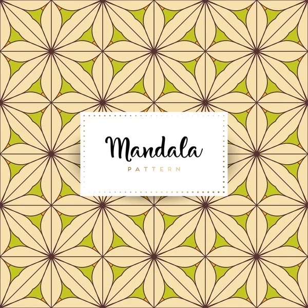 Fondo Diseño Mandala Ornamental Lujo Vector Color — Vector de stock