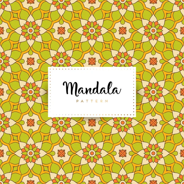 Fondo Diseño Mandala Ornamental Lujo Vector Color — Archivo Imágenes Vectoriales