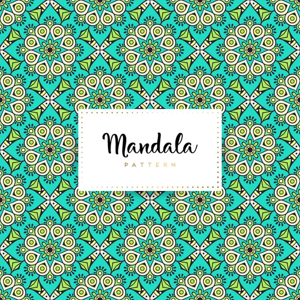 Luxo Ornamental Mandala Design Fundo Vetor Cores —  Vetores de Stock