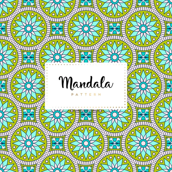 Fond Design Mandala Ornemental Luxe Vecteur Couleur — Image vectorielle