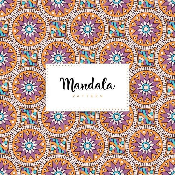 Fond Design Mandala Ornemental Luxe Vecteur Couleur — Image vectorielle