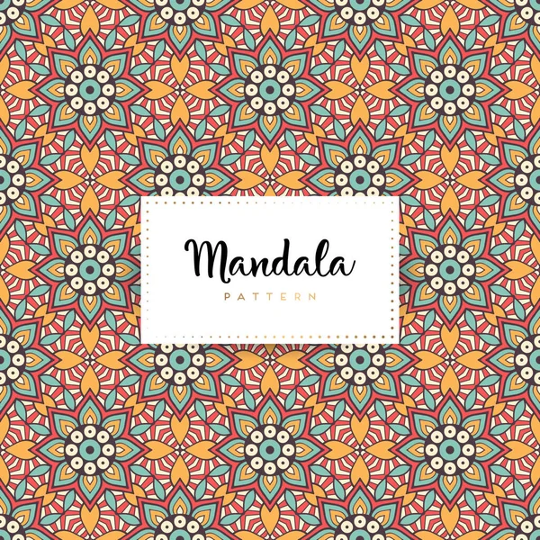 Lusso Ornamentale Mandala Design Sfondo Vettore Colore — Vettoriale Stock