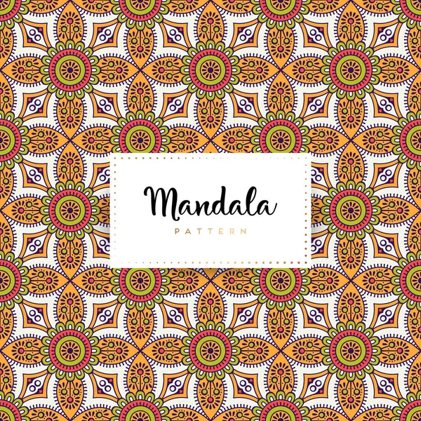 Fond Design Mandala Ornemental Luxe Vecteur Couleur — Image vectorielle