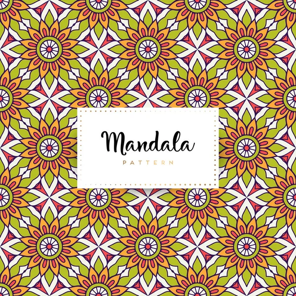 Luxus Ornamentalen Mandala Design Hintergrund Farbvektor — Stockvektor