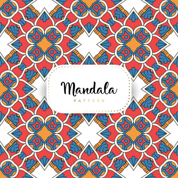 Fond Design Mandala Ornemental Luxe Vecteur Couleur — Image vectorielle