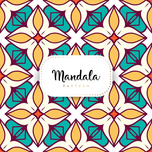 Fondo Diseño Mandala Ornamental Lujo Vector Color — Archivo Imágenes Vectoriales