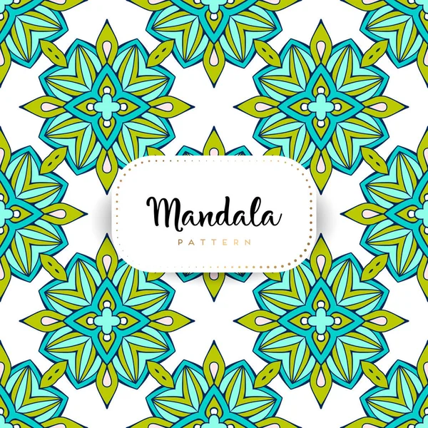 Fond Design Mandala Ornemental Luxe Vecteur Couleur — Image vectorielle