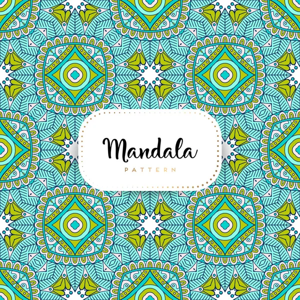 Fond Design Mandala Ornemental Luxe Vecteur Couleur — Image vectorielle