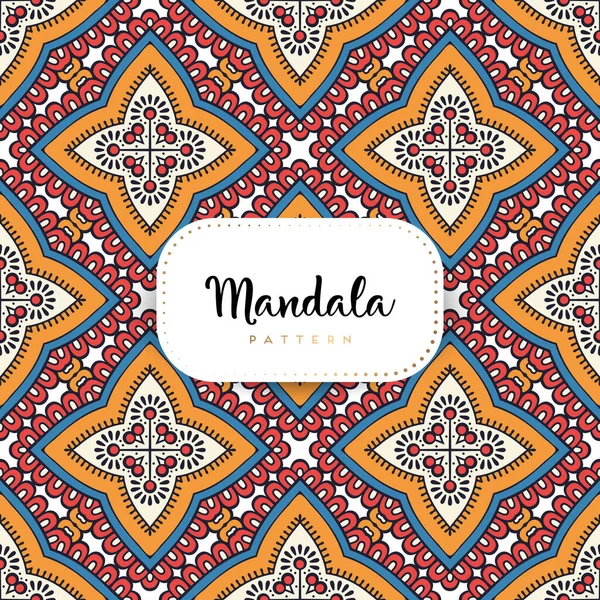 Fond Design Mandala Ornemental Luxe Vecteur Couleur — Image vectorielle