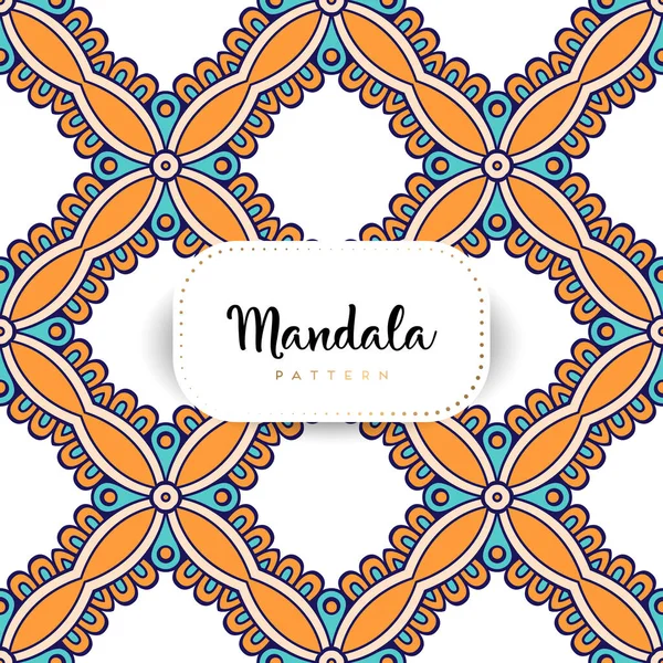 Fond Design Mandala Ornemental Luxe Vecteur Couleur — Image vectorielle